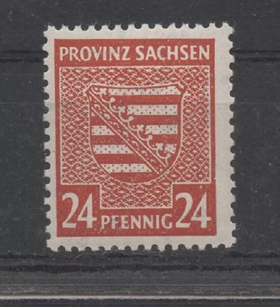SBZ-Provinz Sachsen 82X mit Köhne Plf. f31 (Provinzwappen) postfrisch