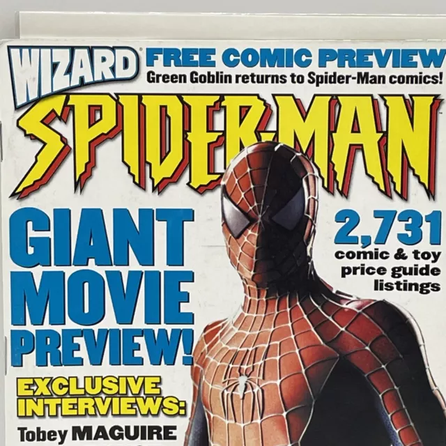 Wizard Magazine Spider-Man Special Movie Preview Toby Maguire Top Villains