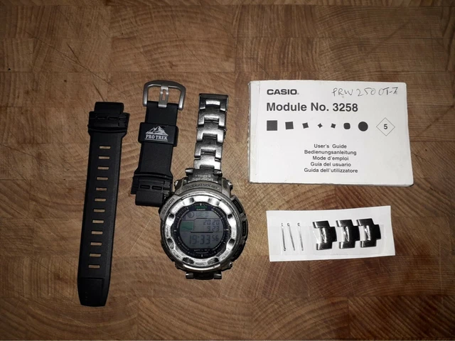 Casio men's pro trek prw2500r tough solar digital outlet sport watch