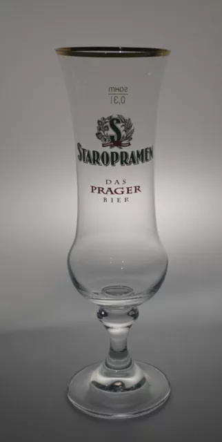 Staropramen Prager Bier Beer Exclusive Pokalglas Bauchige Ausführung  0,3l