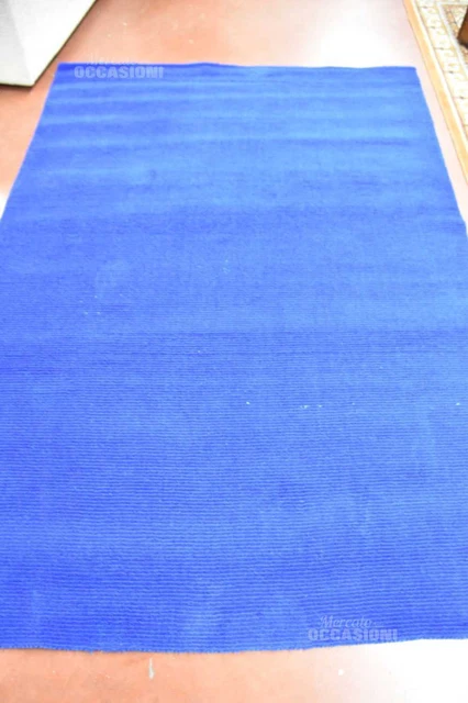 Alfombra de Lana Azul Eléctrico 240 X 167CM