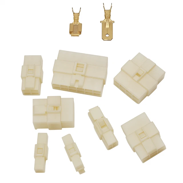 480-teiliges KFZ-Steckverbinder-Set – 2,3,4,6-polig, 2,8mm Flachstecker, Für Auto & Motorrad