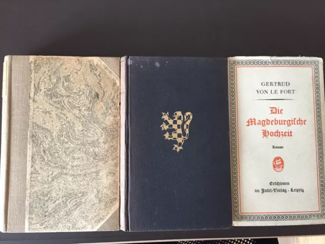 3 antiquarische Bücher von Gertrud von le Fort