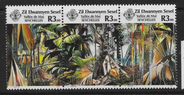 SEYCHELLES-Z.E.S. SG162a 1987 JUEGO DE TURISMO sin montar o nunca montado