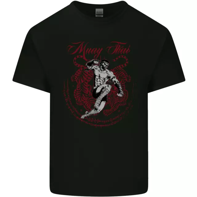 T-shirt top Muay Thai Tiger Warrior MMA arti marziali da uomo cotone