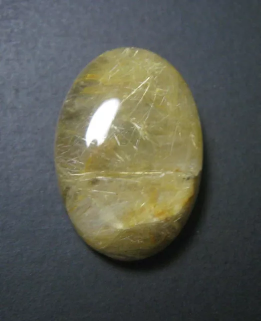 Golden Rutile Cabochon Oval Shape 15.35 ct Natural Loose Gemstone E 6083