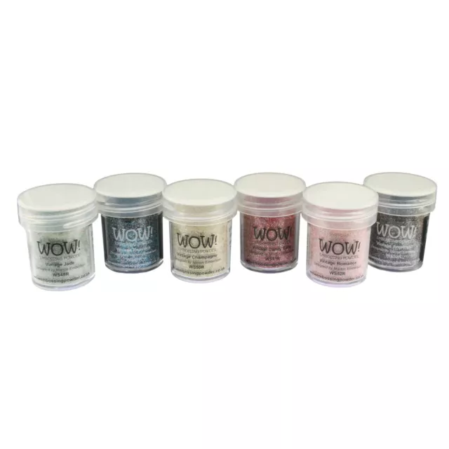 Wow! Glitter Embossing Powder 6 Piece Set - Vintage Collection