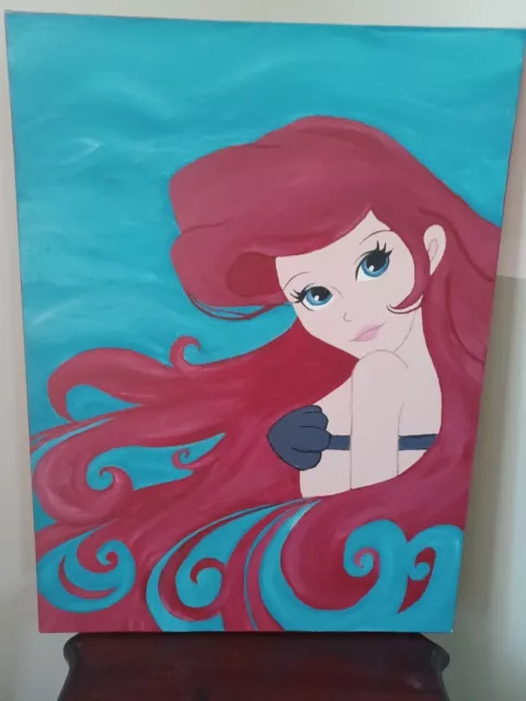 The Little Mermaid Ariel Acrylic Painting