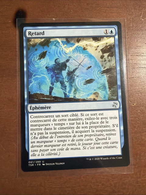 french mtg card retard Commander Magic: The Gathering The Secrets of Strixhaven Deck En retard pour le dner