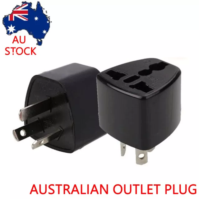 US UK EU Universal to AU Australia AC Power Adapter Plug Travel Converter
