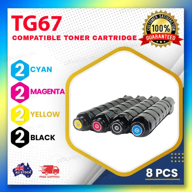 8x Generic Toner for Canon NPG-67 TG67 ImageRUNNER C3320 C3330 C3530 C3720 C3730
