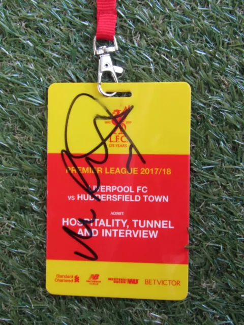 Neil Razor Ruddock Hand Signed Liverpool Hospitality Pass - Autograph