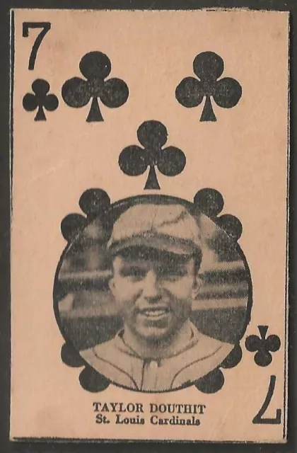 Hand Cut Baseball Card-W560 1927- Clubs 07 St Louis Cardinals Taylor Douthit