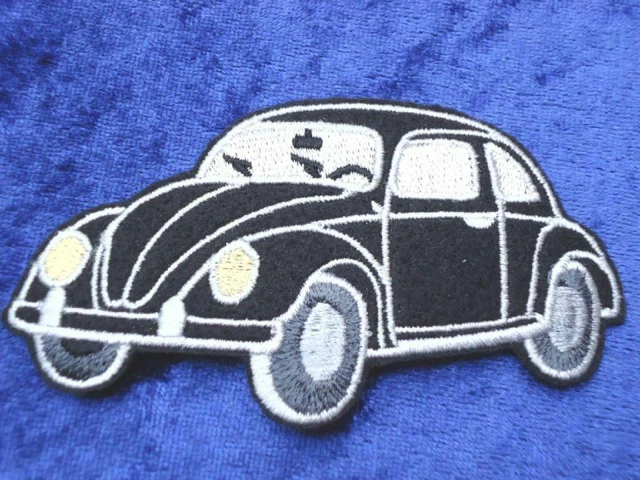 Volkswagen VW Maggiolino Toppa/Adesivo / Toppa Fronte SX Nero 1200 1300 1303