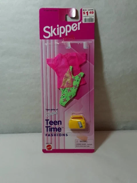 1996 TEEN SKIPPER, Sister of BARBIE, Teen Time Fashions, Mattel 68028-94