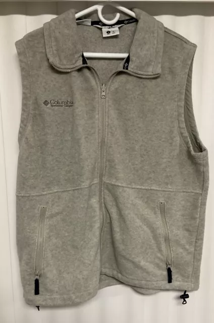 Columbia Sportswear Company Men’s Gray Full-Zip Fleece Vest Size L.  1832