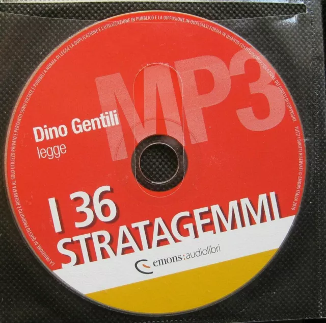 Audiolibro audiobook cd MP3 i 36 STRATAGEMMI l'arte segreta della strategiaUSATO