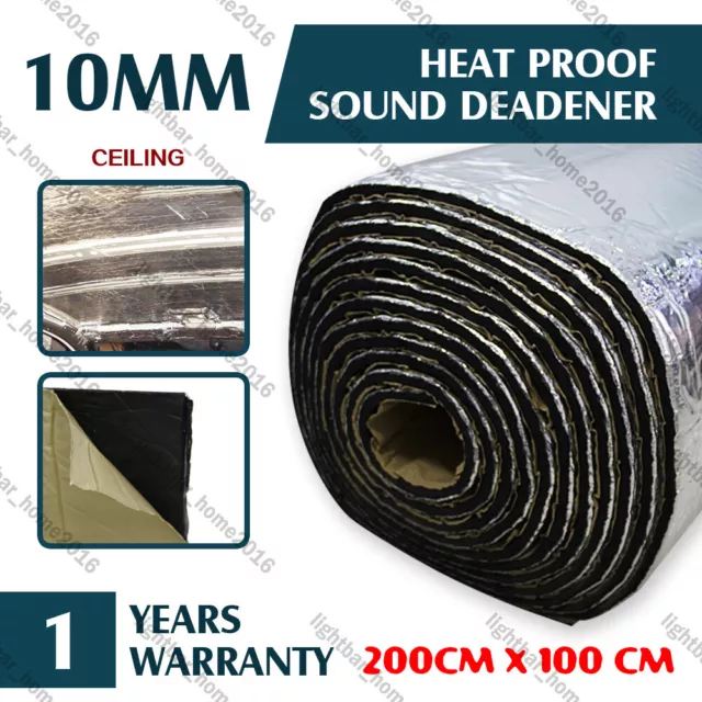 2m² Sound Deadener Heat Proof Insulation Noise Proofing Foam Car Auto Shield AU