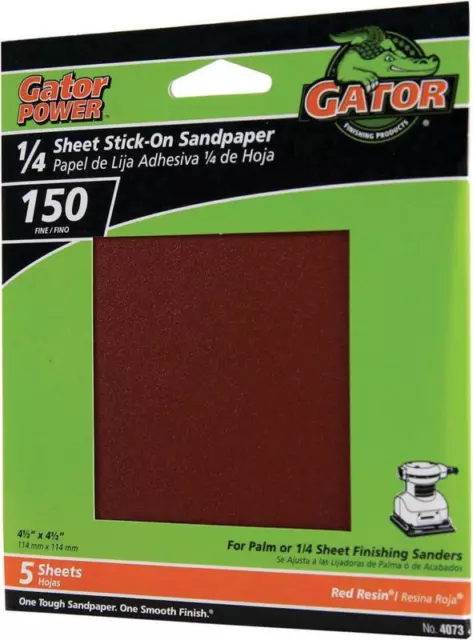 ALI INDUSTRIES 4073 4.5" 150G Sand Sheet (5 Pack)