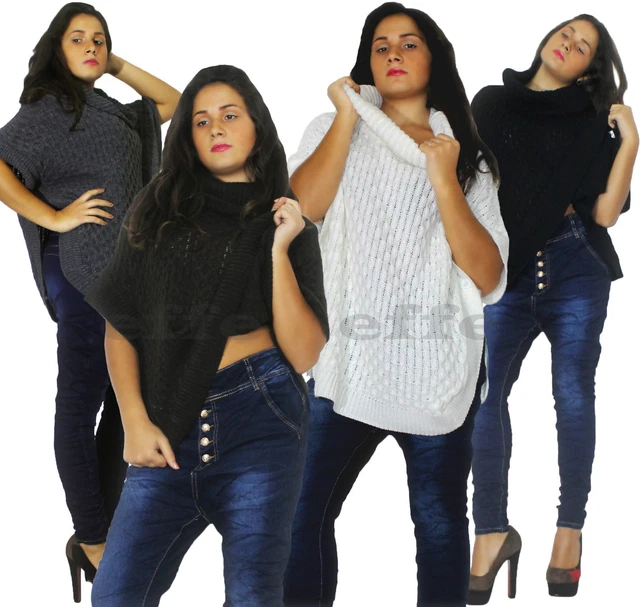 Poncho Femme Grande Taille En Fausse Fourrure Douce - TooCool 1-051 - Cape D'hiver Chaude Et Confortable