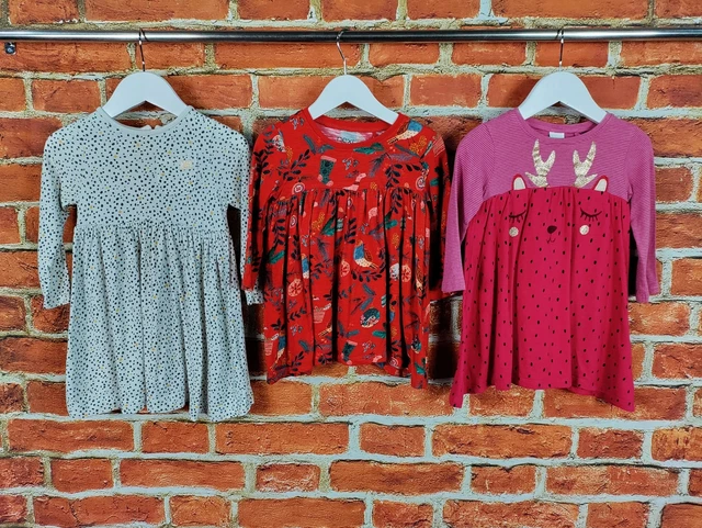 Baby Girls Bundle Age 12-18 Months Next John Lewis Dress Long Sleeve Cotton 86Cm