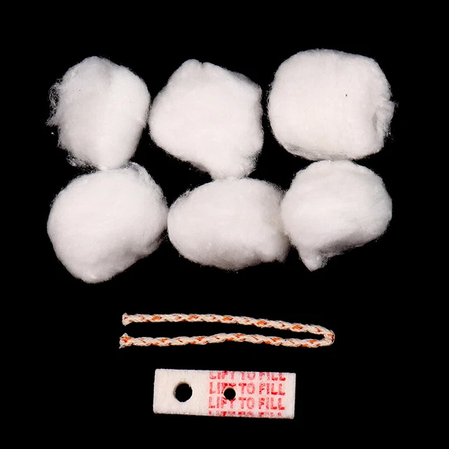 Kerosene Lighter Oil Absorbent Cotton Wicks Pads Kit For Zorro Replacement Pa-UL