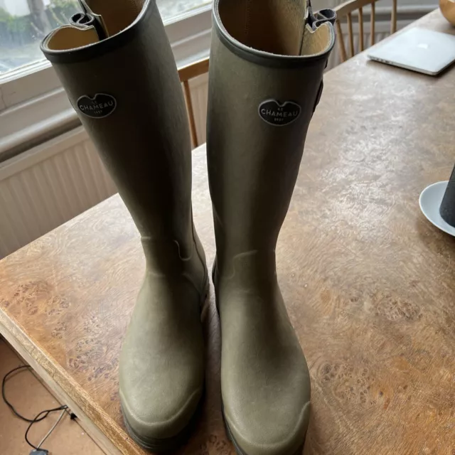 le chameau wellingtons Leather Lived 45 (£380 new!)