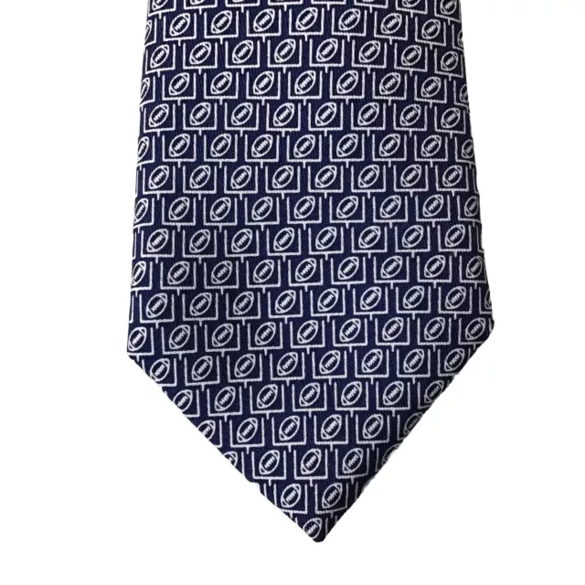 Vineyard Vines Martha's Vineyard Boys/Youth Blue Football Tie Sz 2.75"x50" USA