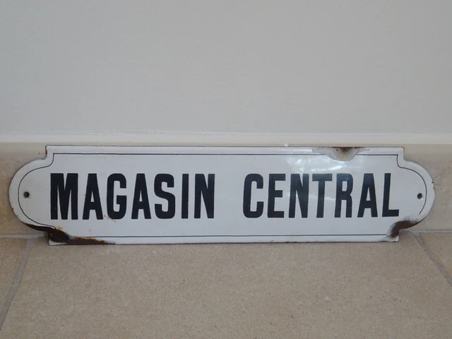 Plaque émaillée Bombée Années 30 – Mazda Radio – Métal – Déco Vintage