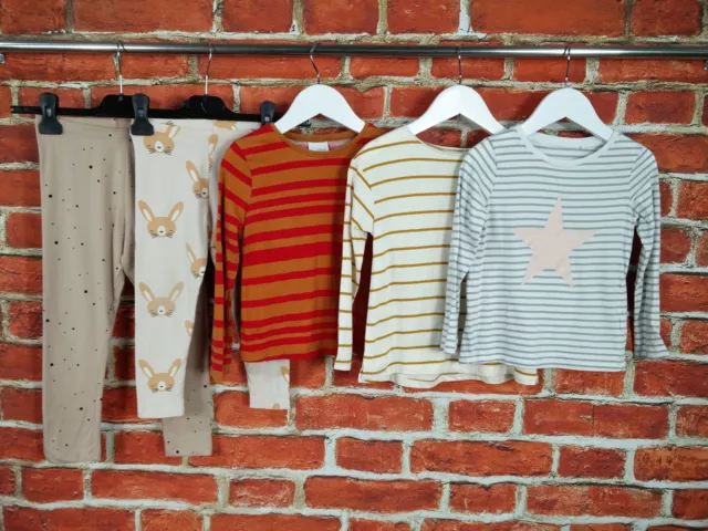 Girls Bundle Age 3-4 Years H&M Next Zara Leggings Long Sleeve Tee Stripe 104Cm