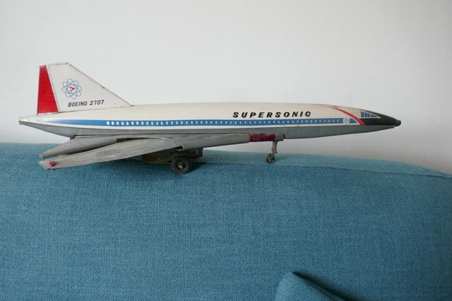 JOUET ANCIEN AVION Mecanique A Friction Klm Tipcco 1950
