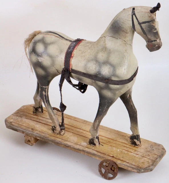 Jouet Ancien Cheval En Bois - Occasion, Matière Bois, Vintage