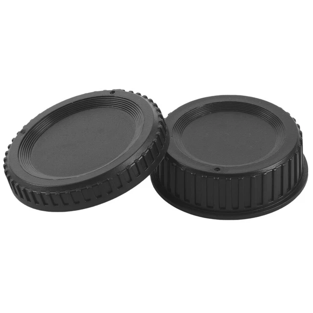 Cubierta de carcasa de cámara de plástico negro + cubierta de objetivo trasero K2Z2