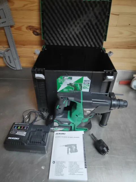 Perforateur Burineur Sans fil - HIKOKI DH36DPA + Batterie, Chargeur, System Case