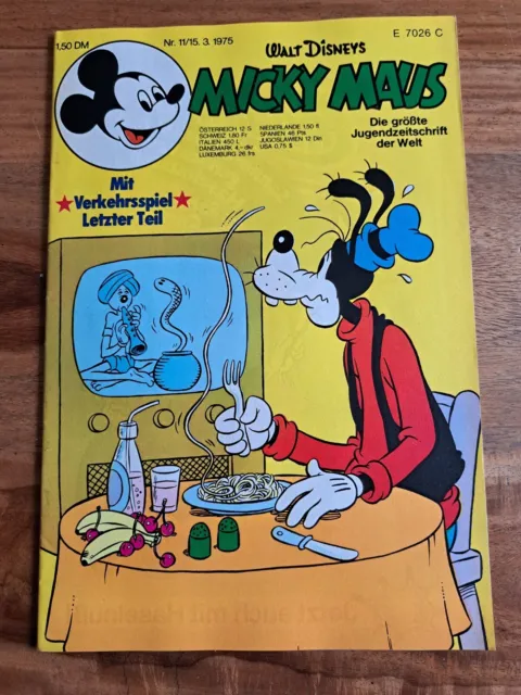 Comic Micky Maus Heft Nr. 11/15.3.1975 Ungelesen