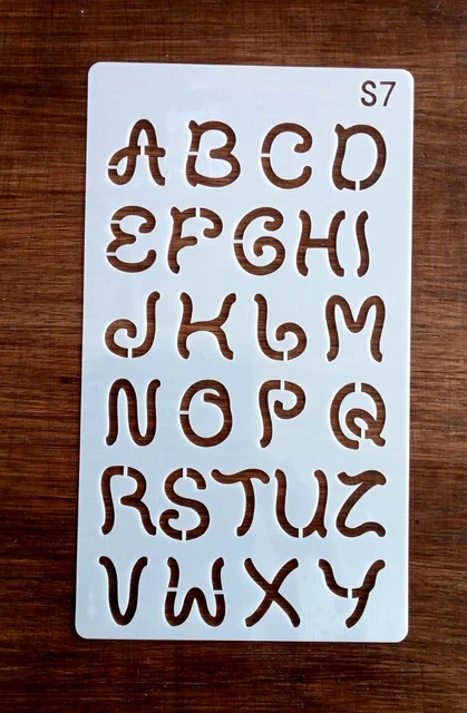 PLANTILLA LETRAS DEL ALFABETO 180mm x 105mm