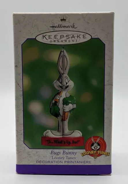 Hallmark Looney Tunes Bugs Bunny Pressed Tin Keepsake Ornament 2000