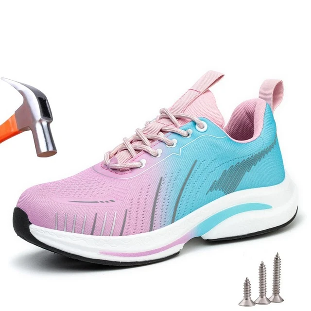 LADIES WOMENS ULTRA Lightweight Steel Toe Cap Safety Womens Work Shoes ...