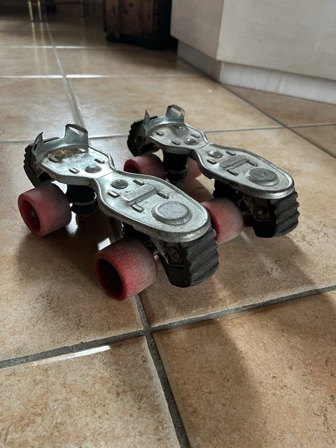 Ancienne Paire De Patins à Roulettes Holy T10 - Chaussures Rollers Vintage USA, Taille 10 (?)