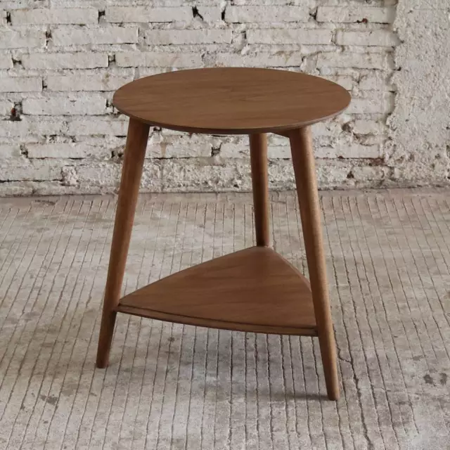 Mid Century Danish Timber Side Bedside Table Wooden Modern Bedroom Living 2