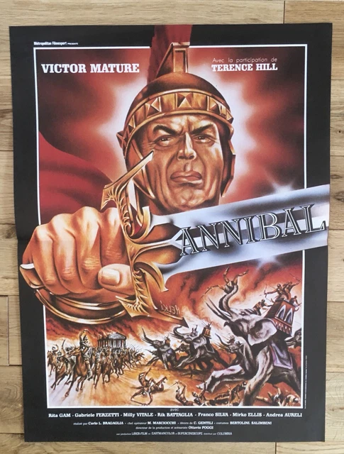 Affiche Ressortie 40x55cm  ANNIBAL -Victor Mature/Gabriele Ferzetti/Terence Hill