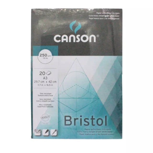 Campap Arto Bristol Smooth Paper Card Pack (A4/A3, 180GSM/300GSM