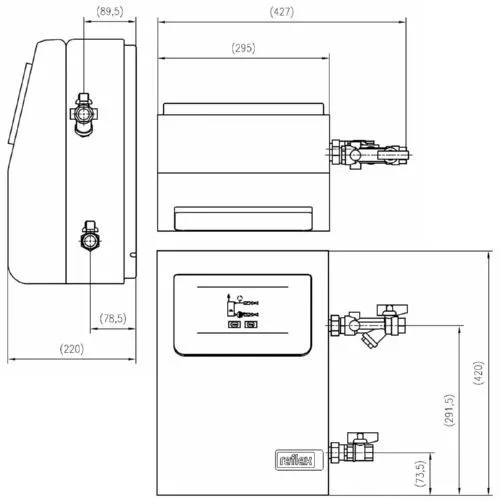 Reflex Servitec Mini 8835800 Vakuum-Sprührohrentgasung Avec Automatikbetrieb 2