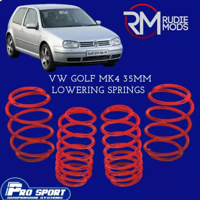 ProSport 35mm Lowering Springs for VW Golf MK4 Authorised Dealer 120484