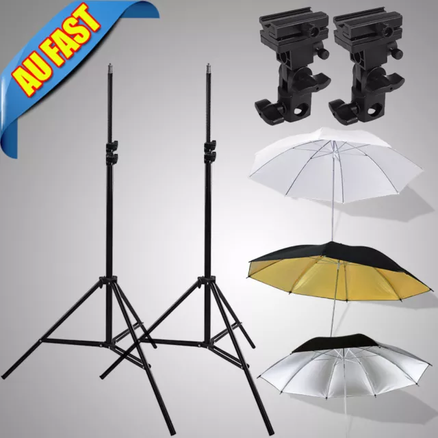 Photography Kit Light Stand Speedlite Umbrella Lighting/Bracket B/33" Umbrellas