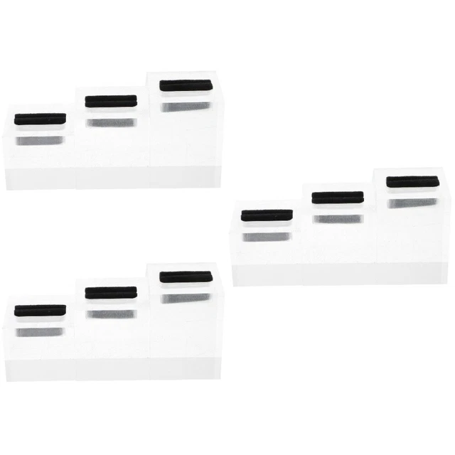 3 Pcs Ring-Display-Halter Ringständer Quadratischer Ring Schmuckhalter Base
