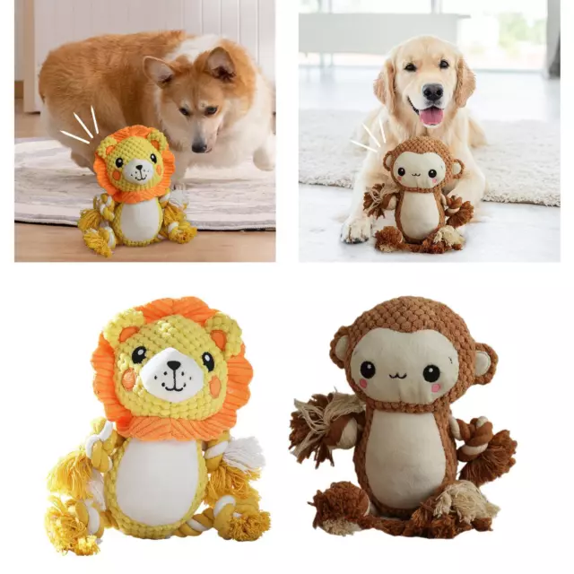 Dog Squeaky Plush Toy Exercise Interactive Toy for Pet Toy Indoor Puppy