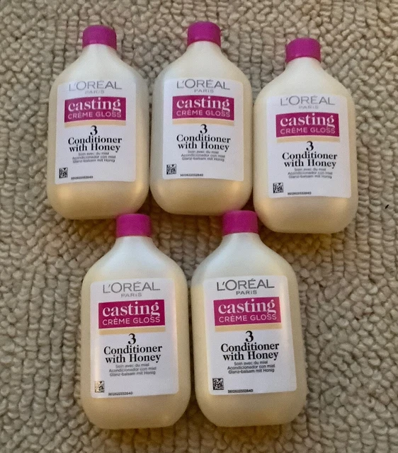 L’OREAL PARIS CASTING Creme Gloss Conditioner with Honey 5 x 60ml £14. ...