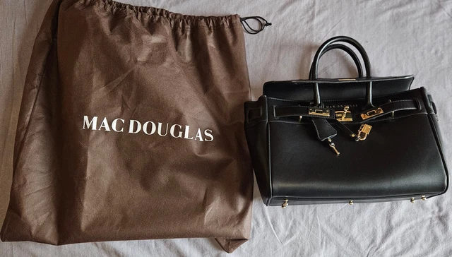 MAC DOUGLAS grand sac à main noir Pyla MERYL finitions métal doré : quasi neuf !