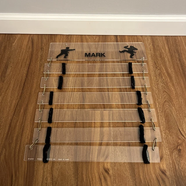 WALL MOUNTED MARTIAL Arts Belt Display Rack Karate Taekwondo
